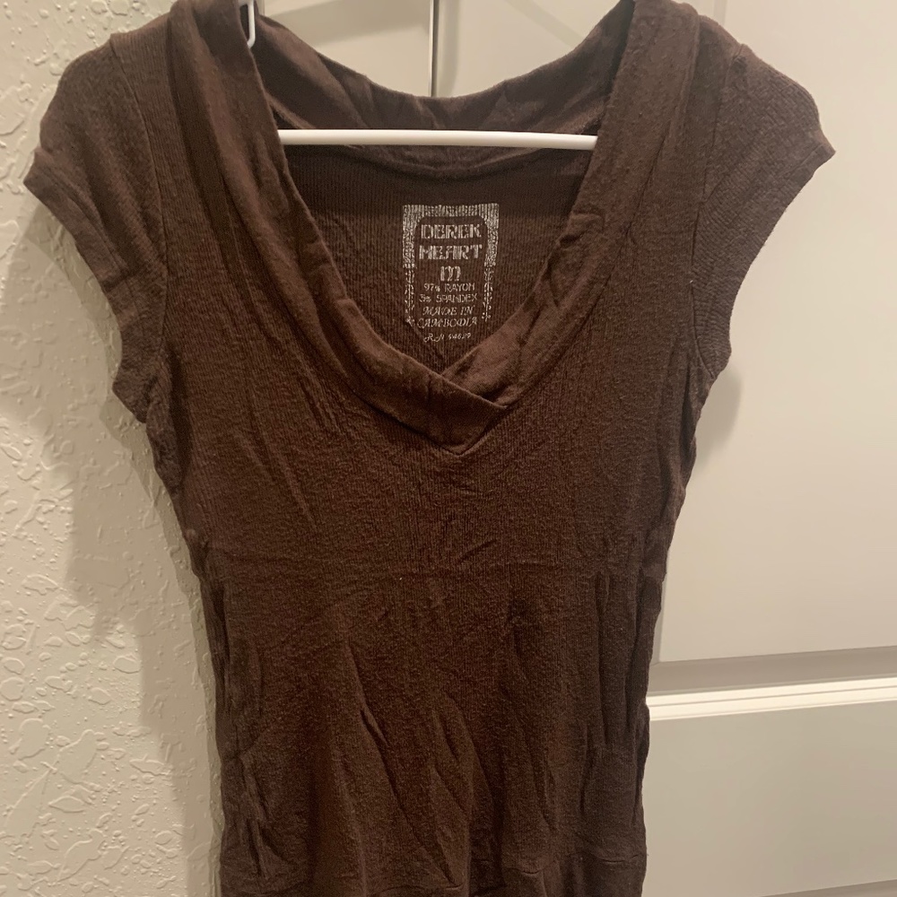 Brown Vneck
